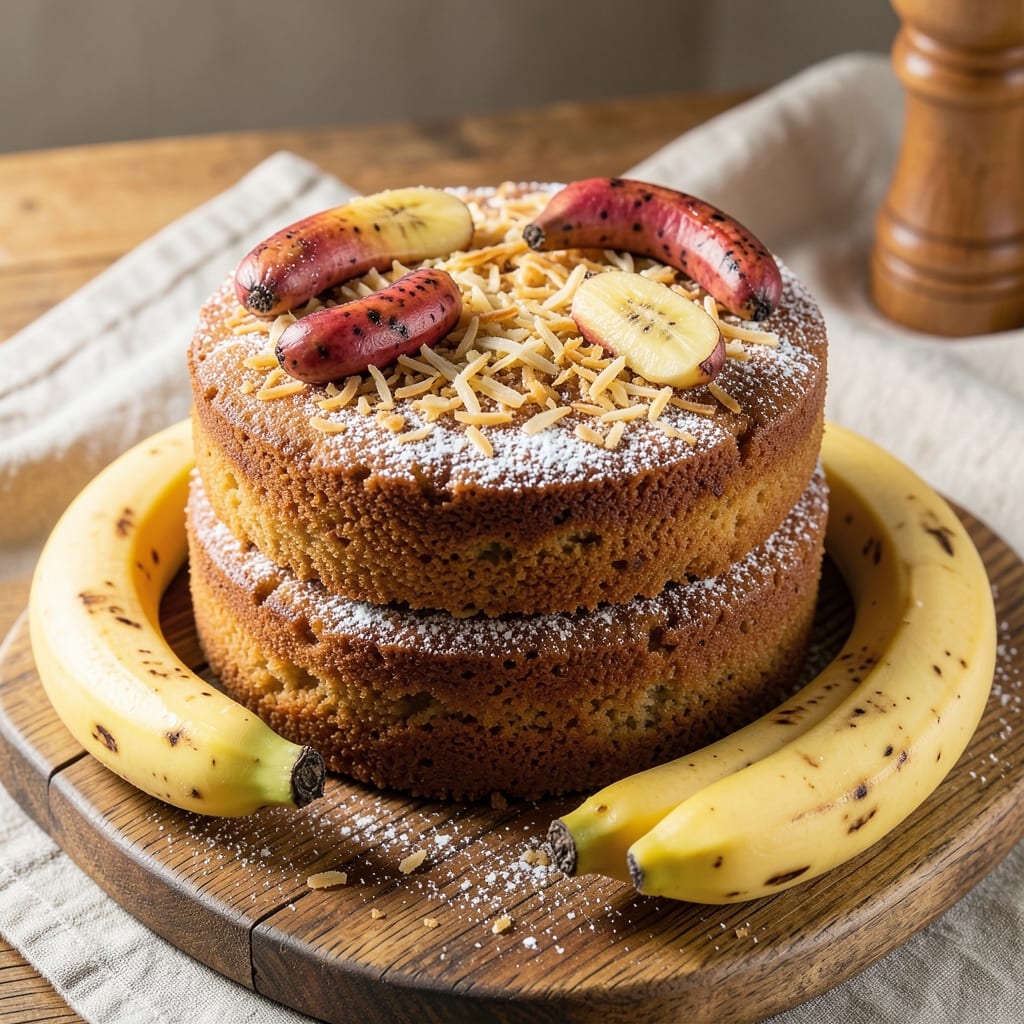 Banana Cake Recipe With 4 Bananas: Ultra-Moist Layers and Caramelized Top Magic