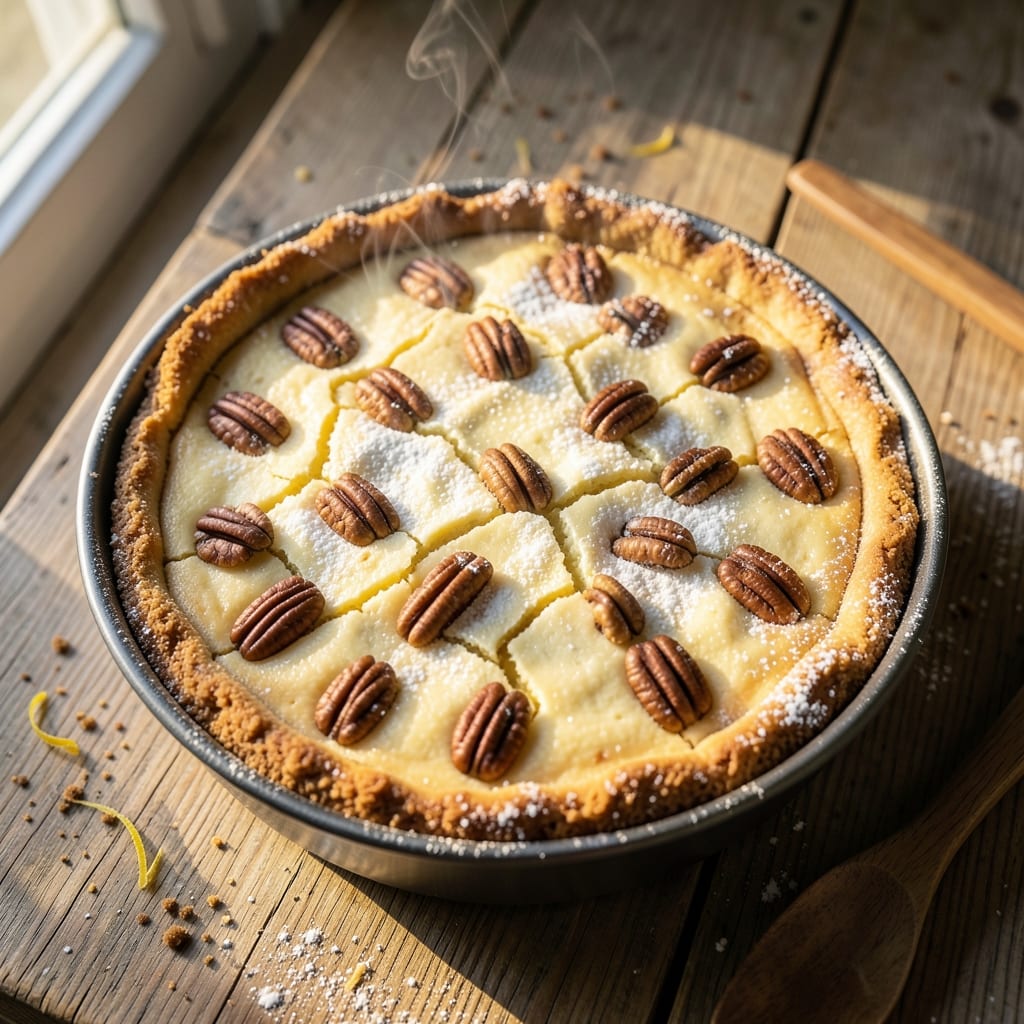 Baked Pecan Cheesecake Recipe: Nutty Crunch Meets Silky Cream Center