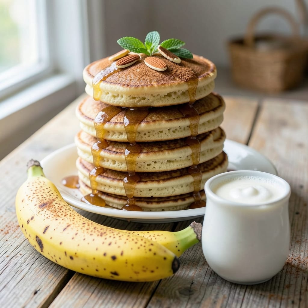 Banana Almond Milk Pancakes Recipe: Fluffy Stacks With Nutty Creaminess