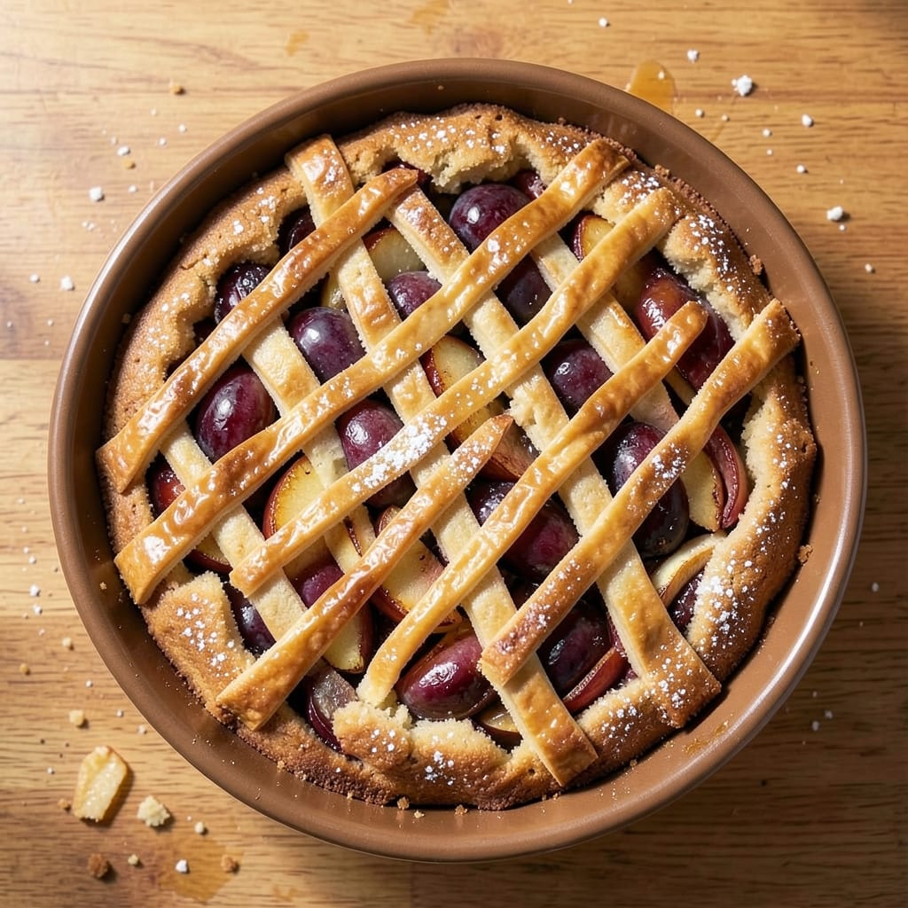 Apple And Plum Cake Recipe: Boozy Fruit Fusion With Buttery Streusel Crown