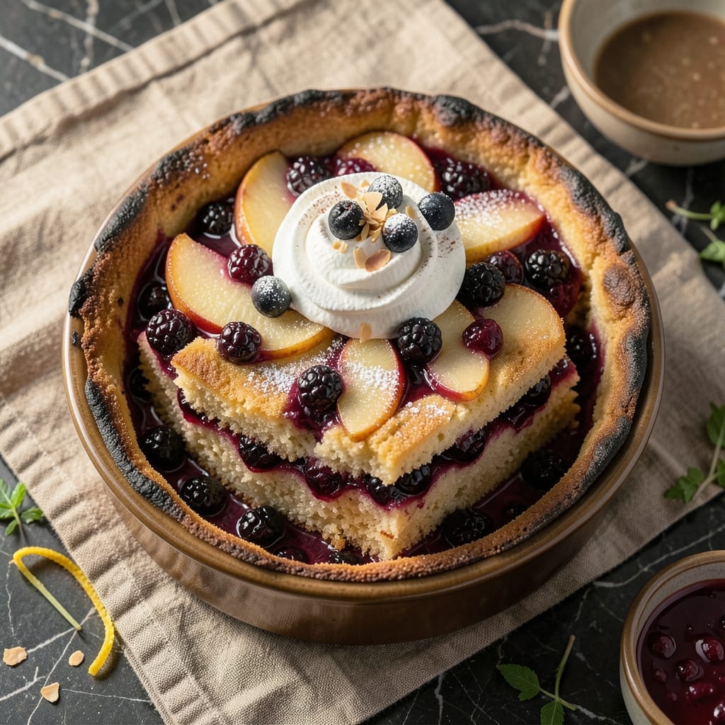 Apple Blackberry Cake Recipe: Juicy Fruit Layers With Buttery Streusel Crown