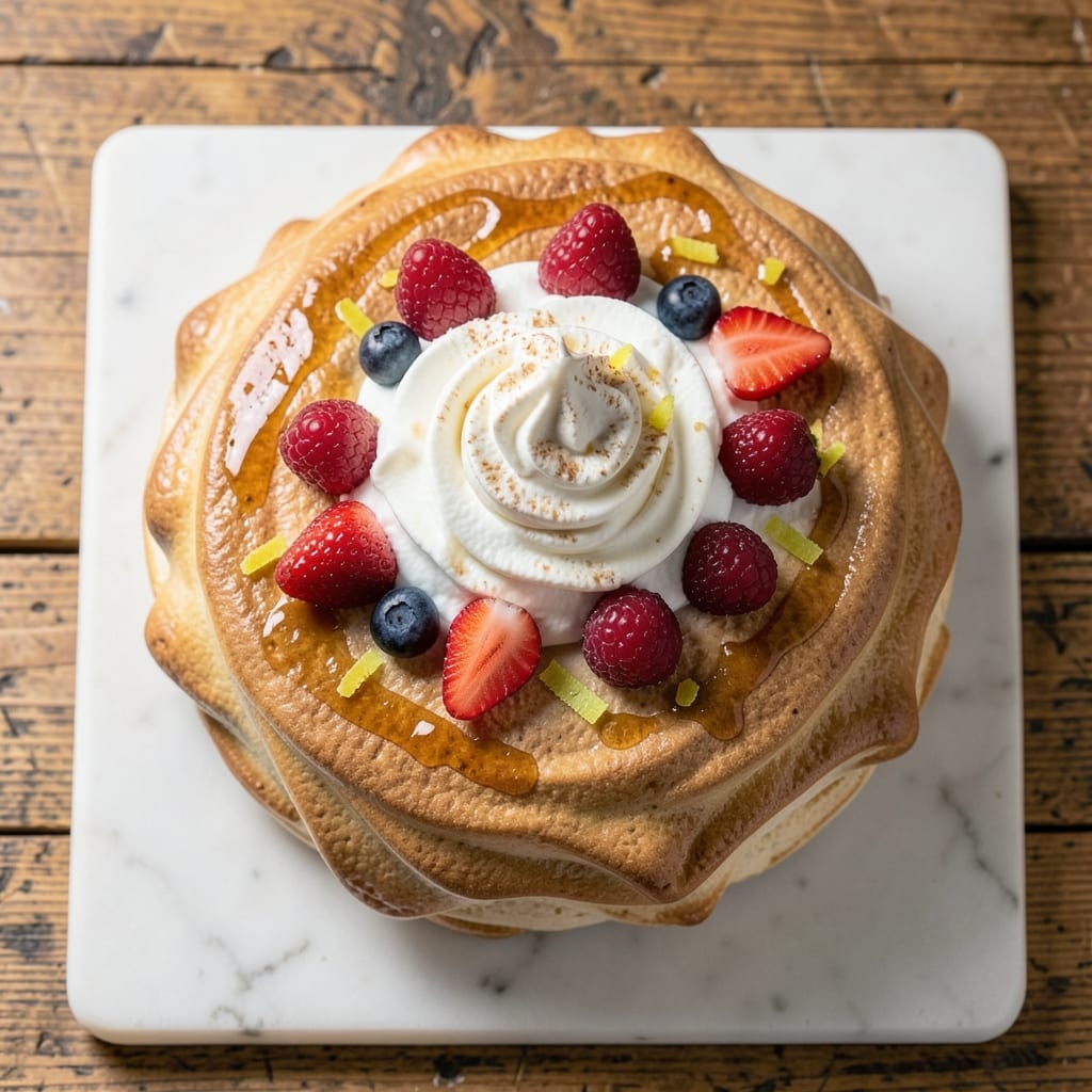 Australian Pavlova Cake Recipe: Crispy Meringue Shell With Lush Lemon Curd Center